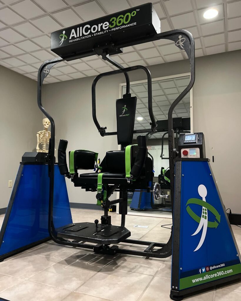 AllCore360º Core Fitness Trainer that you ride at ThrIVe Wheeling